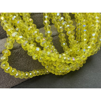 Рондели стеклянные Citrine Luster RSD/30DL 3×4 мм/ 1 нить