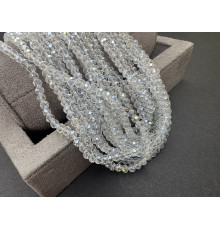 Рондели стеклянные Crystal Luster RSD/1L 3×4 мм/ 1 нить