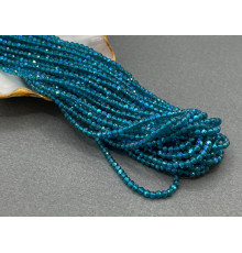 Шпинель синтетическая Blue Zircon AB 2 мм / 1 нить