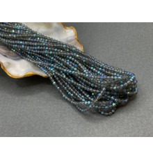 Шпинель синтетическая Crystal Graphit AB 2 мм / 1 нить