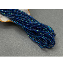 Шпинель синтетическая Dark Blue AB 2 мм / 1 нить