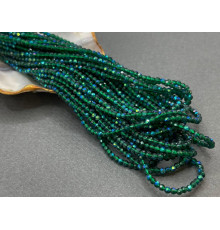 Шпинель синтетическая Emerald AB 2 мм / 1 нить