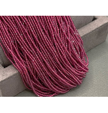 Шпинель синтетическая Fuchsia 2 мм / 1 нить