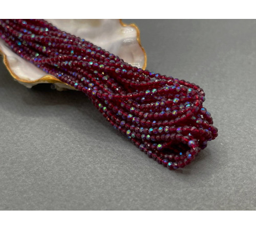 Шпинель синтетическая Garnet AB 2 мм / 1 нить