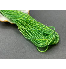 Шпинель синтетическая Peridot 2 мм / 1 нить