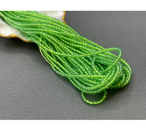 Шпинель синтетическая Peridot 2 мм / 1 нить