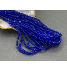 Шпинель синтетическая Cobalt Blue 2 мм / 1 нить