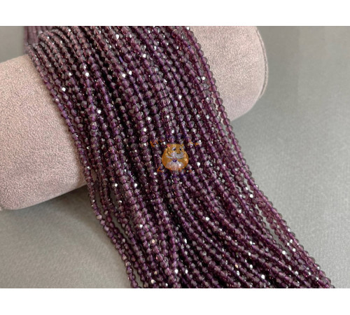 Шпинель синтетическая Amethyst 2 мм / 1 нить