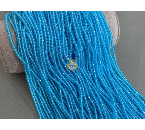 Шпинель синтетическая Aquamarine 3 мм / 1 нить