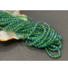 Шпинель синтетическая Chrysolite AB 3 мм/ 1 нить