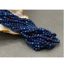 Шпинель синтетическая Dark Blue AB 3 мм/ 1 нить