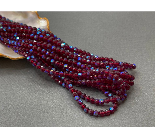 Шпинель синтетическая Garnet AB 3 мм/ 1 нить