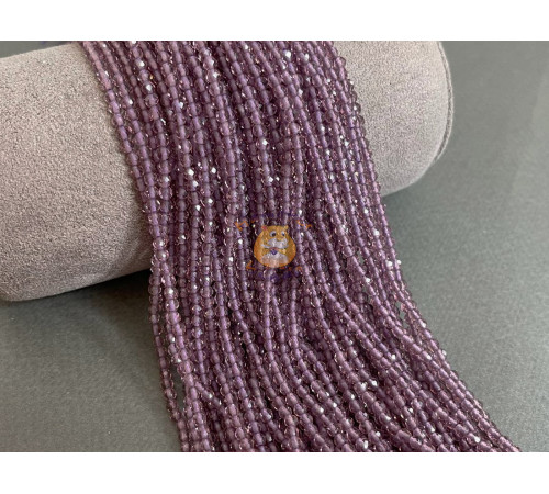 Шпинель синтетическая Light Amethyst 3 мм / 1 нить