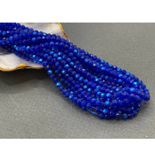 Шпинель синтетическая Cobalt Blue AB 3 мм/ 1 нить
