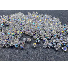 Биконусы Preciosa Crystal AB 3 mm