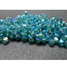 Биконусы Preciosa Blue Zircon 2*AB 4 mm