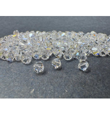 Биконусы Preciosa Crystal Argent Flare 4 mm