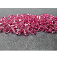 Биконусы Preciosa Rose 4 mm