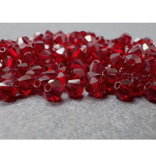 Биконусы Preciosa Siam 4 mm