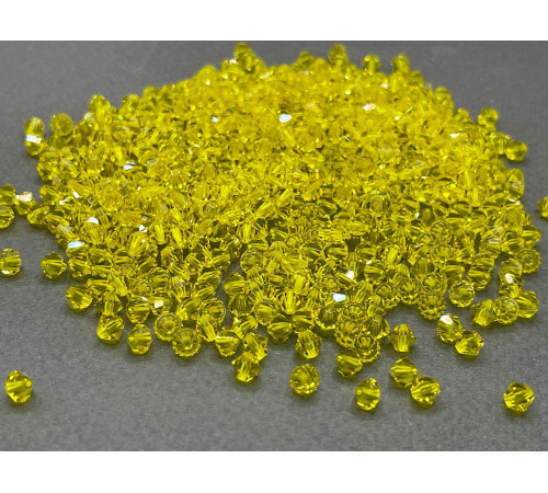 Биконусы Preciosa Citrine 3 мм