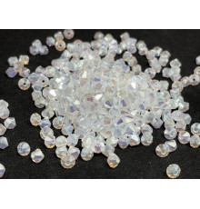 Биконусы Preciosa Crystal AB*2 4 mm