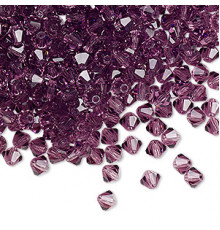 Биконусы Preciosa Light Amethyst 3 mm