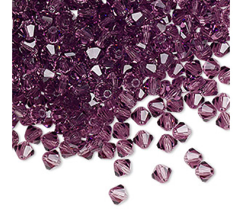 Биконусы Preciosa Light Amethyst 3 mm