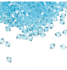 Биконусы Preciosa Aqua Bohemica 3 mm