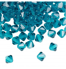 Биконусы Preciosa Blue Zircon  4 mm