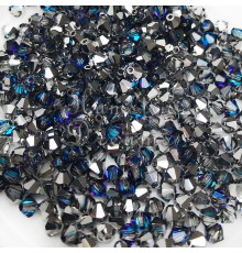 Биконусы Preciosa Crystal Bermuda Blue 4 mm