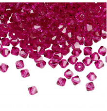 Биконусы Preciosa Fuchsia 4 mm