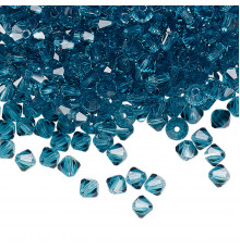 Биконусы Preciosa Indicolite 4 mm