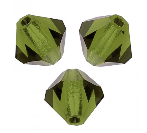 Биконусы Preciosa Olivine 4 mm