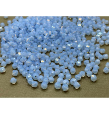 Биконусы Preciosa Light Sapphire Opal 4 mm