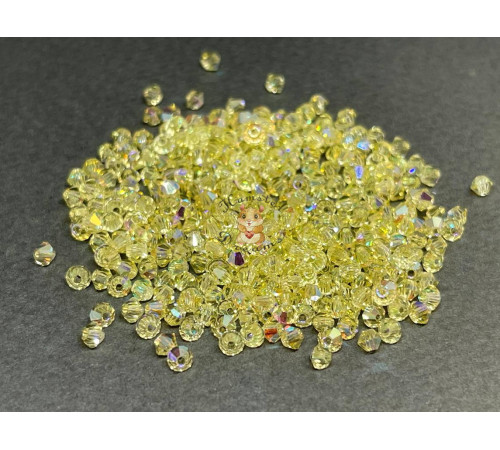 Биконусы Preciosa Jonquil AB 3 mm