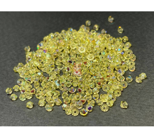Биконусы Preciosa Jonquil AB 3 mm