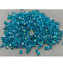 Биконусы Preciosa Blue Zircon AB 4 mm