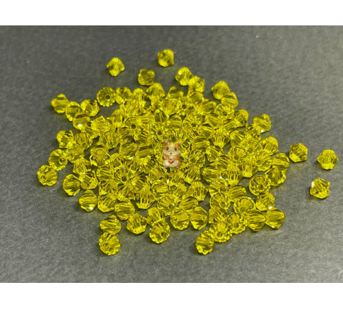 Биконусы Preciosa Citrine 4 mm