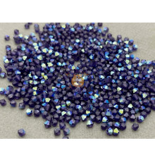 Биконусы Preciosa Deep Tanzanite AB Matt 4 mm