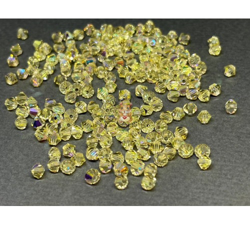Биконусы Preciosa Jonquil AB 4 mm
