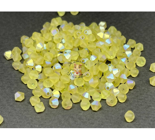 Биконусы Preciosa Jonquil AB Matt 4 mm