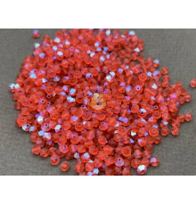 Биконусы Preciosa Padparadscha AB Matt 4 mm