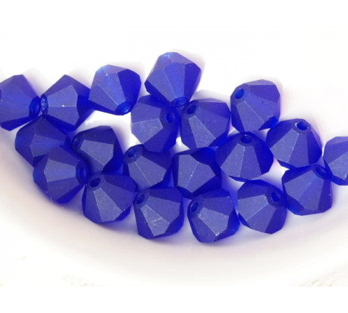 Биконусы Preciosa Cobalt Blue Matt 3 mm