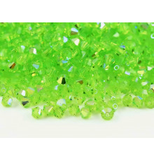 Биконусы Preciosa Limecicle AB 3 mm