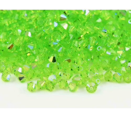 Биконусы Preciosa Limecicle AB 3 mm