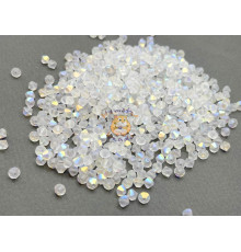 Биконусы Preciosa Crystal AB Matt 3 mm
