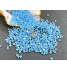 Биконусы Preciosa Aquamarine AB Matt 3 mm