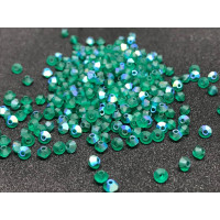 Биконусы Preciosa Emerald AB Matte 3 mm