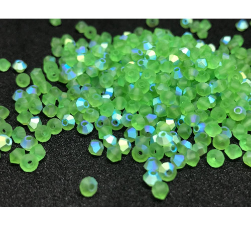 Биконусы Preciosa Peridot AB Matte 3 mm