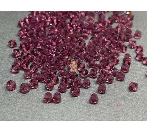 Биконусы Preciosa Amethyst 4 mm